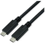 Roline Kábel USB 3.2 Gen 2 C - C, M/M, 10Gbit/s, PD, 20V5A - 100W, 8K@60Hz, Emark-al, Video Support, 7m, fekete (11.02. 9067-10) (11.02.9067-10)