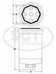 Sct - Mannol filtru combustibil SCT - MANNOL ST 6106 (ST 6106)