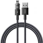 Baseus Cablu Date si Incarcare USB-A - Lightning Baseus Display 2 P10382700121-01, 18W, 2m, Negru