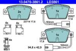 ATE set placute frana, frana disc ATE 13.0470-3861.2 (13.0470-3861.2)