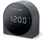 Muse M-185CR Dual Alarm Clock radio PLL, black (M-185CR)