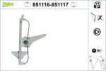 VALEO Mecanism actionare geam VALEO 851116 (851116) - centralcar