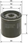 Bosch Filtru ulei BOSCH 0 986 452 028 (0 986 452 028) - centralcar