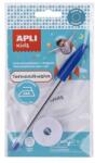 APLI Textilszalag, vasalható, 200x10 mm, tollal, APLI Kids, fehér (LCA17796) - tutitinta