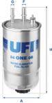 UFI filtru combustibil UFI 24. ONE. 0B (24.ONE.0B) - centralcar