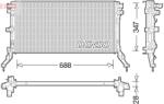 DENSO Radiator, racire motor DENSO DRM23039 (DRM23039) - centralcar
