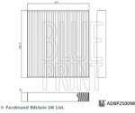 BLUE PRINT Filtru, aer habitaclu BLUE PRINT ADBP250098 (ADBP250098) - centralcar