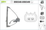 VALEO Mecanism actionare geam VALEO 850348 (850348) - centralcar