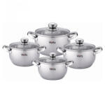 Voltz Set oale Oliver Voltz OV51210G8B, 8 piese, Fund multistrat, Inductie, Otel inoxidabil, Argintiu (OV51210G8B)