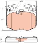 TRW set placute frana, frana disc TRW GDB2260 (GDB2260) - centralcar