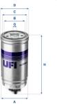 UFI filtru combustibil UFI 24.399. 00 (24.399.00) - centralcar