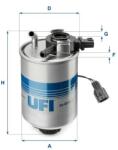 UFI filtru combustibil UFI 24.018. 01 (24.018.01) - centralcar