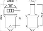 OSRAM Bec, semnalizator ams-OSRAM 5008DWP-2BL (5008DWP-2BL)