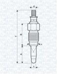 Magneti Marelli Bujie incandescenta MAGNETI MARELLI UX25A (UX25A)