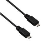 Akyga Cablu microUSB 2.0 tata la microUSB 2.0 tata 13316, lungime 60cm, negru (AK-USB-17) - pcone