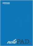 Office Products Blocnotes A4, 100 file - 60gsm, lipit pe latura mica, coperta albastra, Office Products - matematica (OF-16040015-99) - pcone