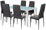 Leziter Liana 6+1 étkező garnitúra fekete (LUAV140W_MDC-001-Black_6) - geminiduo