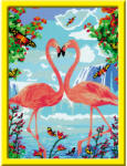Ravensburger Creart - Pictura Doi Flamingo (ARA-RVSPBN28991) Carte de colorat