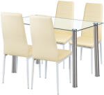 Leziter Nolen 4+1 étkező garnitúra bézs (LUA120W_MDC-001-Beige_4) - homelux