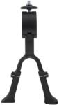 Csepel állítható két lábú kitámasztó középcsapágyhoz, 24-28 col, alumínium, fekete