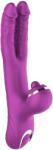 Action Мултифункционален вибратор с удрящо топче "nico vibe purple" 22 см