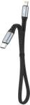 Dudao Cablu pentru incarcare si transfer de date Dudao L10P, USB-C/Lightning, 20W, 23cm, Negru (6973687243852)