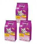 Whiskas WHISKAS Adult 3x3, 8 kg - szárazeledel felnőtt macskáknak, ízletes csirkehússal