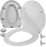 Ruhhy Fehér lecsapódásgátlós, gyorskioldós WC-ülőke, PP, 44×37 cm, univerzális (00024547)