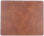 LIND DNA Egérpad SQUARE BULL 25 x 30 cm, konyak / fehér, bőr, LIND DNA (LIND990522)