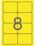 APLI Etikett, 99, 1x67, 7 mm, színes, kerekített sarkú, APLI, neon sárga, 160 etikett/csomag (LCA2874) - fapadospatron