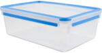 emsa CLIP & CLOSE food storage container 5.4 liters (transparent/blue, rectangular, maxi format) (508547) - pcone