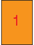 APLI Etikett, 210x297 mm, színes, APLI, neon narancs, 100 etikett/csomag (LCA11748) - fapadospatron