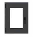 Bastion Fereastra Bastion, PVC cu geam termopan, profil 5 camere, antracit, deschidere oscilobatanta pe partea stanga, 860x1160 mm