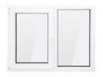 Bastion Fereastra Bastion, PVC cu geam termopan, profil 5 camere, alb, deschidere oscilobatanta pe partea stanga, 1000x1000 mm