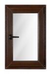 Bastion Fereastra PVC cu geam termopan, profil VEKA 76MD - 6 camere izolare, wenge, 560x560 mm, dreapta, oscilobatant
