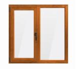 Bastion Fereastra Bastion, PVC cu geam termopan, profil 5 camere, stejar auriu, deschidere oscilobatanta pe partea stanga, 1460x1160 mm