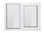 Bastion Fereastra Bastion, PVC cu geam termopan, profil 5 camere, alb, deschidere oscilobatanta pe partea dreapta, 1460x1160 mm