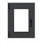 Bastion Fereastra PVC cu geam termopan, profil VEKA 82MD - 7 camere izolare, antracit exterior/alb interior, 560x860 mm, stanga, oscilobatant