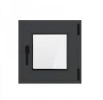 Bastion Fereastra PVC cu geam termopan, profil VEKA 76MD - 6 camere izolare, antracit, 560x560 mm, dreapta, oscilobatant