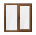 Bastion Fereastra PVC cu geam termopan, profil VEKA 82MD - 7 camere izolare, nuc exterior/alb interior, 1460x1160 mm, dreapta, oscilobatant