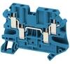 Schneider NSYTRV44BL Csavaros egyszintes átkötőkapocs 2x2 csatlakozás 6, 2 mm 4 mm2 32A-es kék Schneider (TRV44BL)