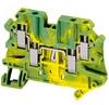 Schneider Electric NSYTRV44PE Csavaros egyszintes földelőkapocs 2x2 csatlakozás 6, 2 mm 4 mm2 zöld-sárga Schneider (TRV44PE)