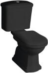  Sapho Kerasan Retro hátsó kifolyású álló WC tartállyal és öblítőmechanikával, matt fekete WCSET35-RETRO-ZO (WCSET35-RETRO-ZO)