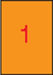 APLI Etikett, 210x297 mm, színes, APLI, neon narancs, 100 etikett/csomag (11748) - nyomtassingyen