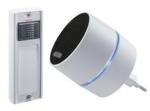 Urmet RF dallamcsengő 13dallam LED+vaku hangmenü dugaljba 500m-hatótáv 83dB fehér CALIMA 400 GB GROTHE - 43601 (43601)