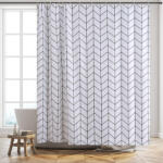 AquaMax Zuhanyfüggöny - SQUARE - Impregnált textil - 180 x 200 cm (77-232226)