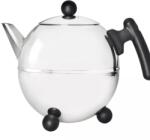 Bredemeijer Bella Ceainic cu pereți dubli, capacitate: 1, 50 litri, înălțime: 195 mm, oțel inoxidabil și negru