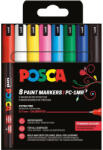 uni UNI Posca PC-1MR Akril Marker Készlet 8 Darab/Készlet Alap Színek (2UPC1MR8DBALAP)