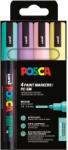 uni UNI Posca PC-5M Akril Marker Készlet 4 Darab/Készlet Lágy Színek PFP (2UPC5M4DBLAGY)