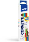 MFP Színesceruza Készlet Háromszögletű 6 Darabos Hegyezővel (MFP6330509)